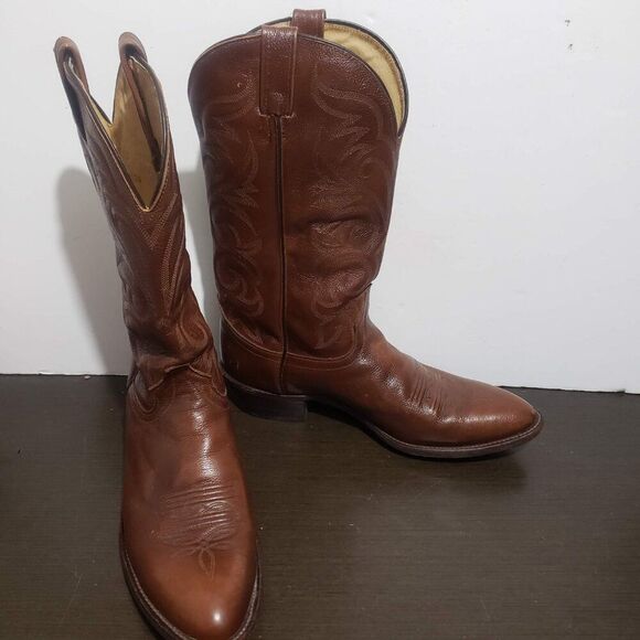 J. Chisholm 70134 Brown Leather Western Men Boots 12В main image 10